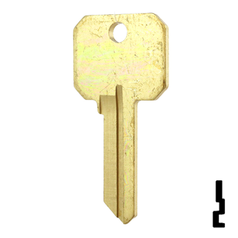 Uncut DND Key Blank | Weslock | WK2-DND, 1175N Residential-Commercial Key Ilco