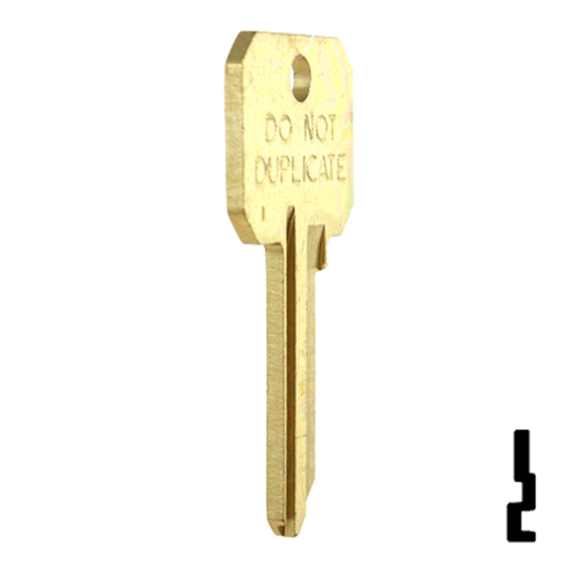 Uncut DND Key Blank | Weslock | WK2-DND, 1175N Residential-Commercial Key Ilco