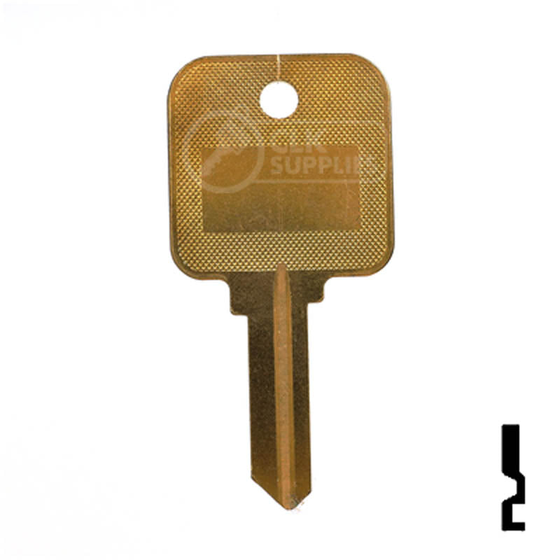 Uncut Hotel Head Key Blank | Weiser | WR3, WR5 Residential-Commercial Key Ilco