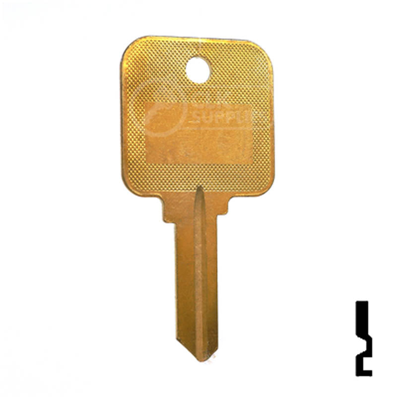 Uncut Hotel Head Key Blank | Weiser | WR3, WR5 Residential-Commercial Key Ilco