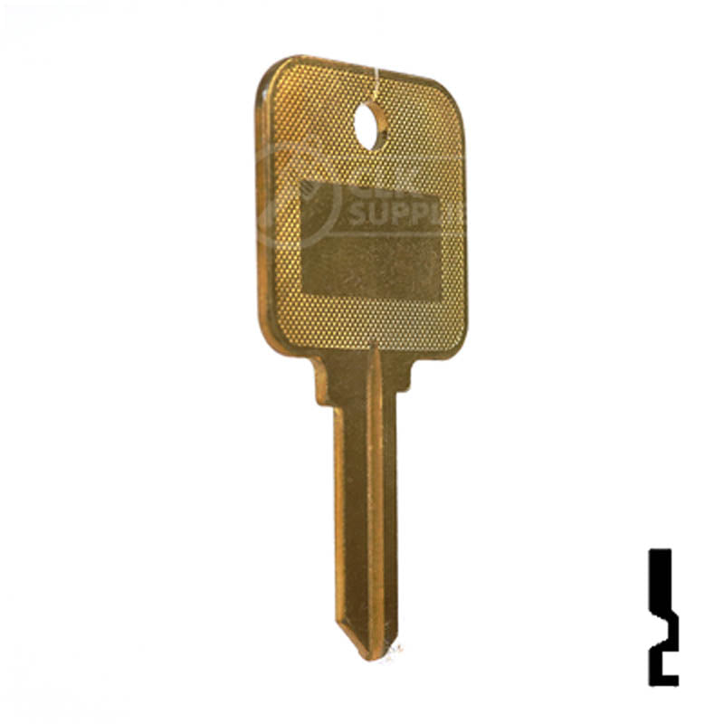 Uncut Hotel Head Key Blank | Weiser | WR3, WR5 Residential-Commercial Key Ilco