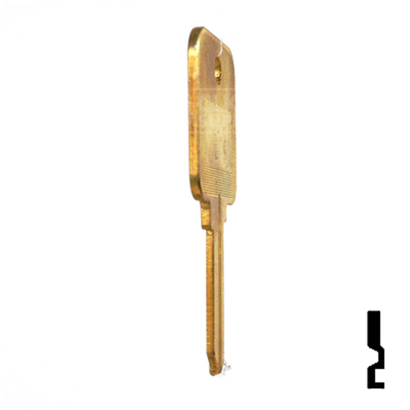 Uncut Hotel Head Key Blank | Weiser | WR3, WR5 Residential-Commercial Key Ilco
