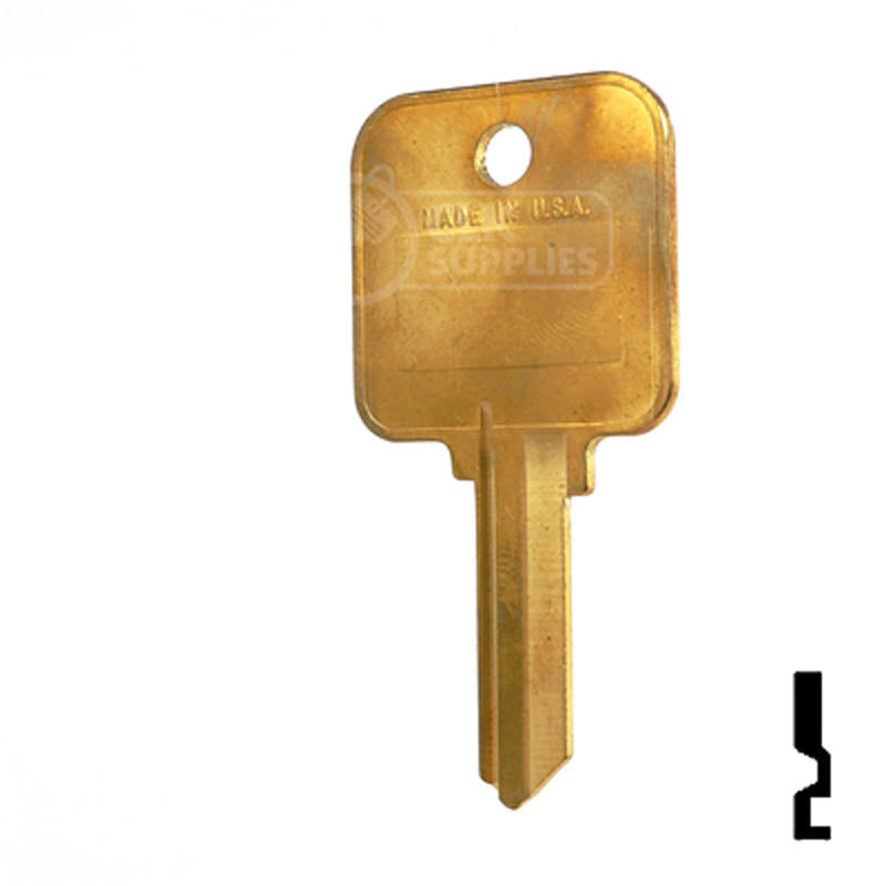Uncut Hotel Head Key Blank | Weiser | WR3, WR5 Residential-Commercial Key Ilco