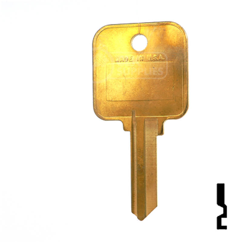 Uncut Hotel Head Key Blank | Weiser | WR3, WR5 Residential-Commercial Key Ilco