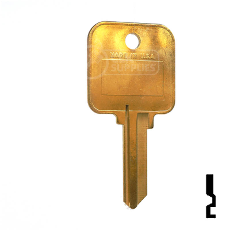 Uncut Hotel Head Key Blank | Weiser | WR3, WR5 Residential-Commercial Key Ilco