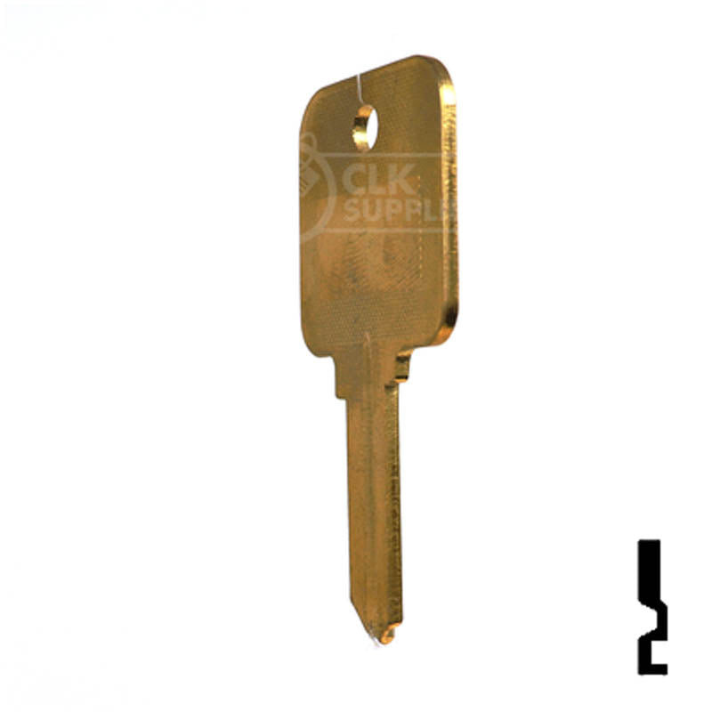 Uncut Hotel Head Key Blank | Weiser | WR3, WR5 Residential-Commercial Key Ilco