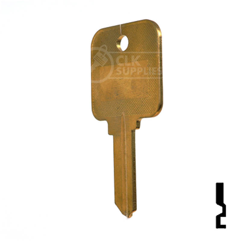 Uncut Hotel Head Key Blank | Weiser | WR3, WR5 Residential-Commercial Key Ilco