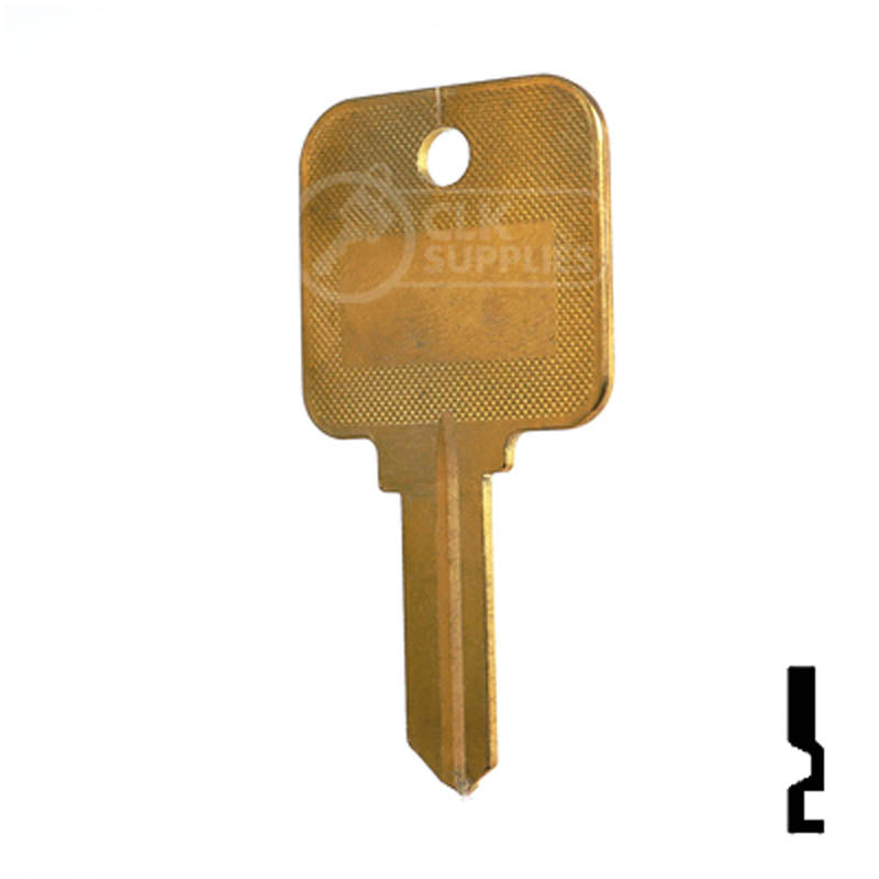 Uncut Hotel Head Key Blank | Weiser | WR3, WR5 Residential-Commercial Key Ilco