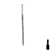 Uncut Key Blank | Alpha | BDALP8 Residential-Commercial Key Framon Manufacturing Company, Inc