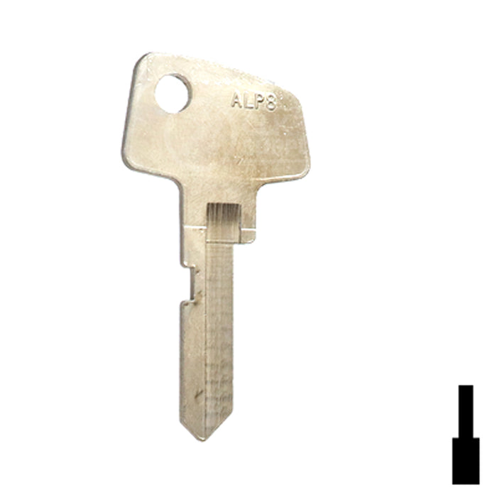 Uncut Key Blank | Alpha | BDALP8 Residential-Commercial Key Framon Manufacturing Company, Inc