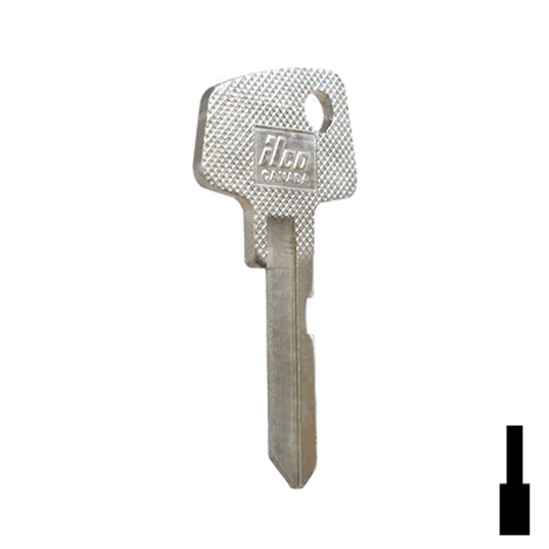 Uncut Key Blank | Alpha | BDALP8 Residential-Commercial Key Framon Manufacturing Company, Inc
