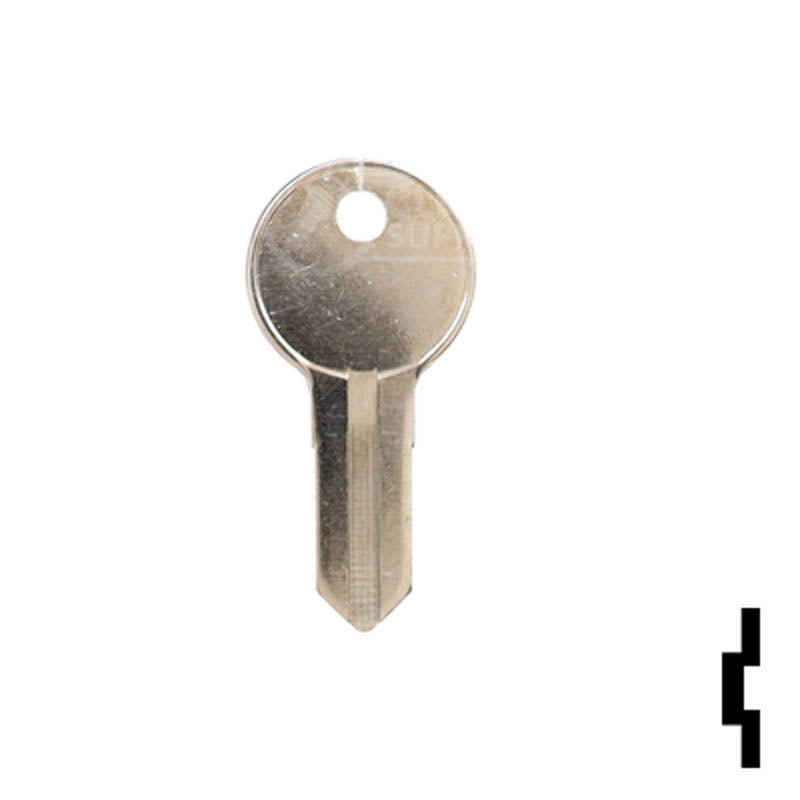 Uncut Key Blank | American Padlock | ILL2 Residential-Commercial Key Ilco