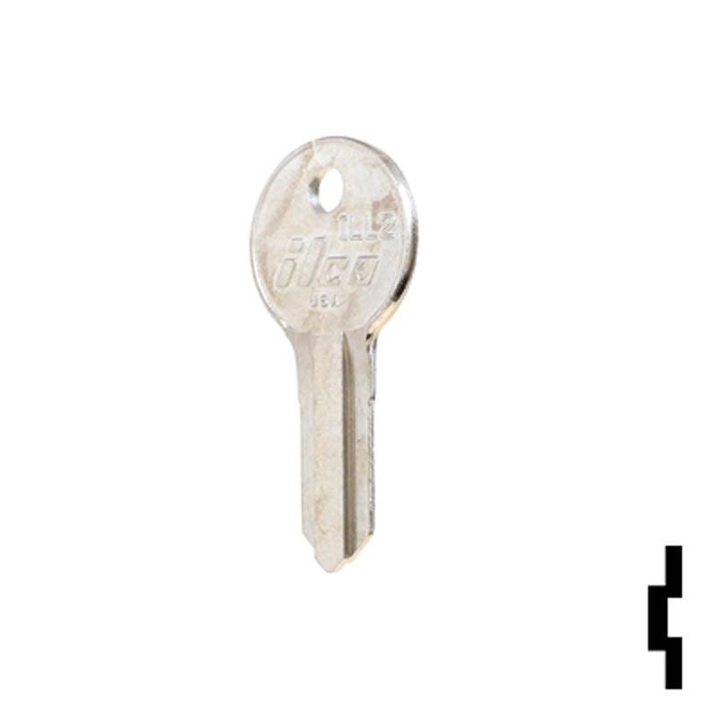 Uncut Key Blank | American Padlock | ILL2 Residential-Commercial Key Ilco