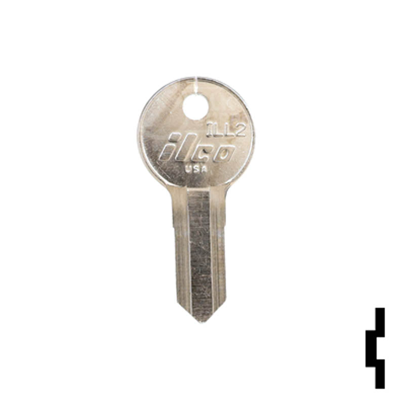 Uncut Key Blank | American Padlock | ILL2 Residential-Commercial Key Ilco