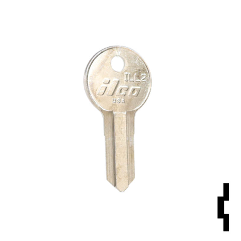 Uncut Key Blank | American Padlock | ILL2 Residential-Commercial Key Ilco