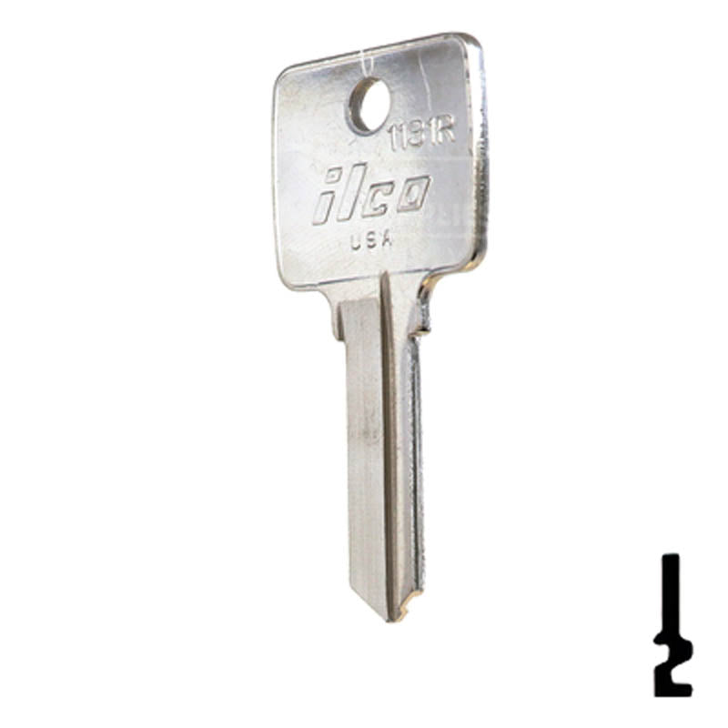 Uncut Key Blank | Arco | 1131R Residential-Commercial Key Ilco