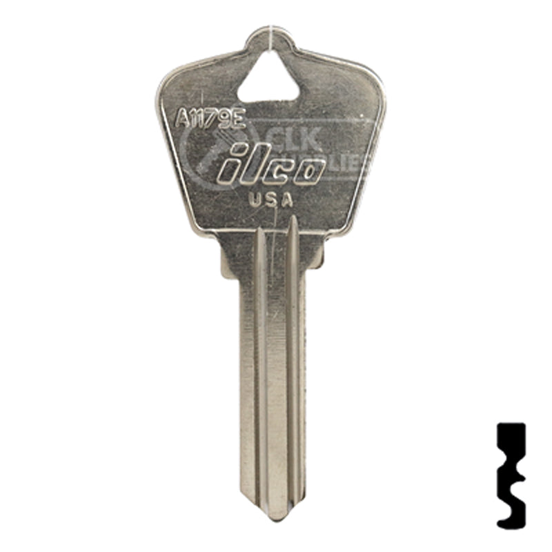 Uncut Key Blank | Arrow | A1179E Residential-Commercial Key Ilco