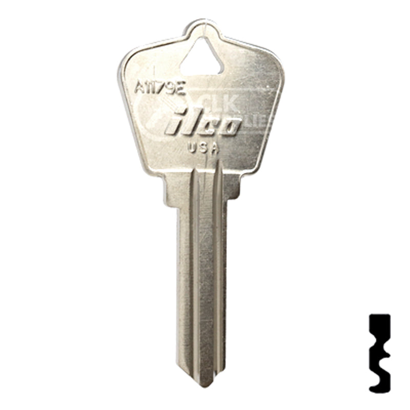 Uncut Key Blank | Arrow | A1179E Residential-Commercial Key Ilco