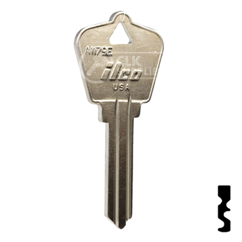 Uncut Key Blank | Arrow | A1179E Residential-Commercial Key Ilco