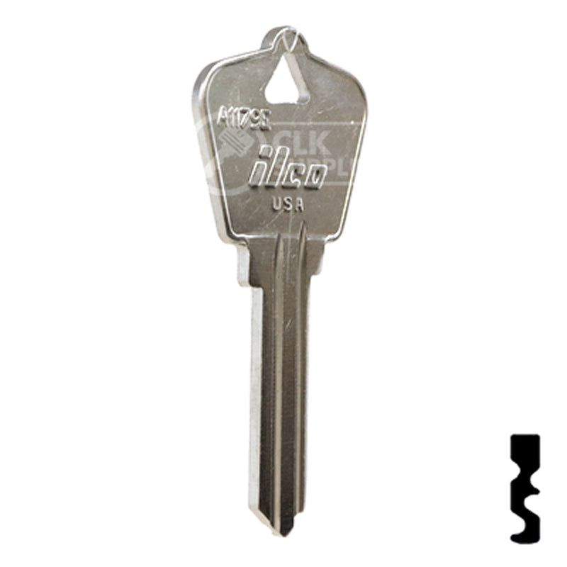 Uncut Key Blank | Arrow | A1179E Residential-Commercial Key Ilco