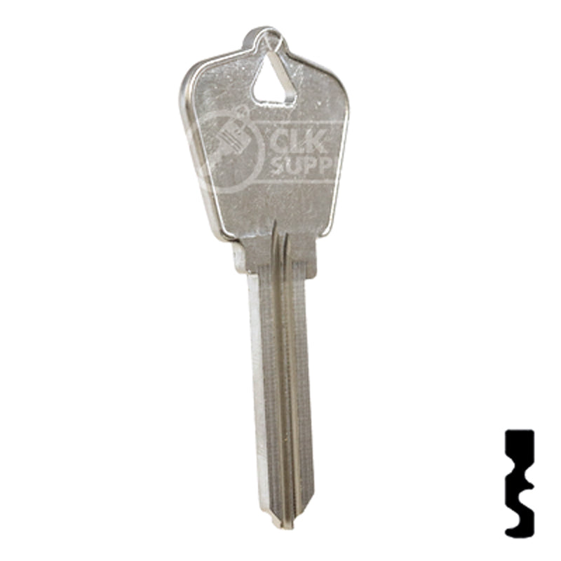 Uncut Key Blank | Arrow | A1179E Residential-Commercial Key Ilco