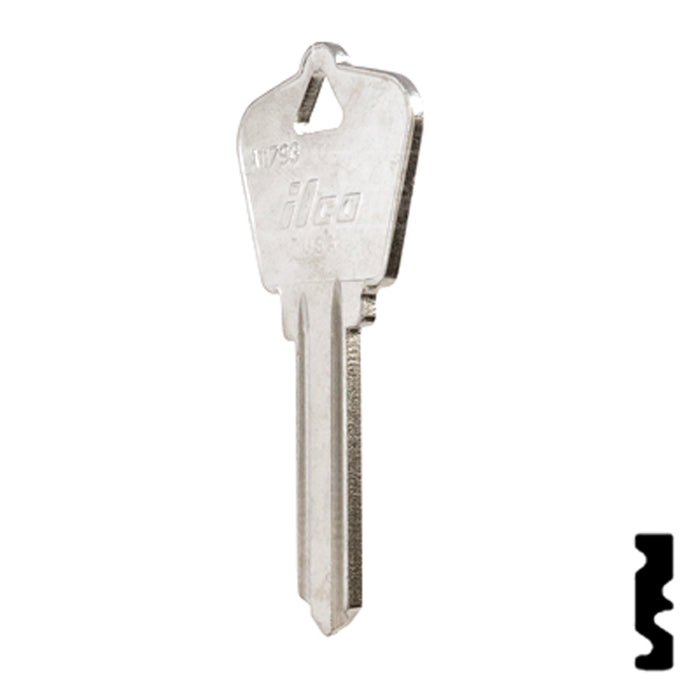 Uncut Key Blank | Arrow | A1179G Residential-Commercial Key Ilco