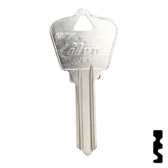 Uncut Key Blank | Arrow | A1179K Residential-Commercial Key Ilco