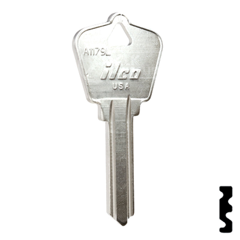 Uncut Key Blank | Arrow | A1179L Residential-Commercial Key Ilco