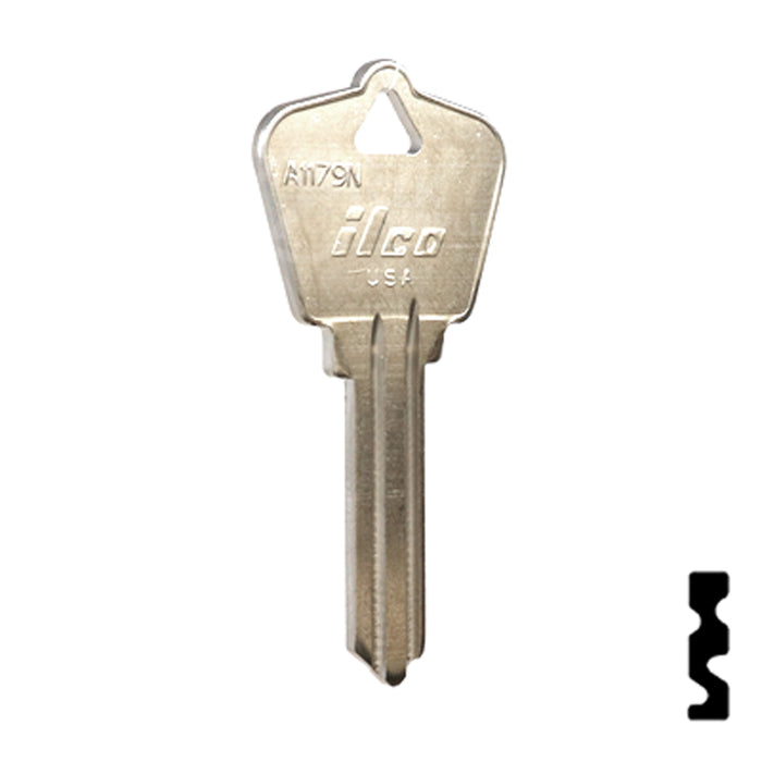 Uncut Key Blank | Arrow | A1179N Residential-Commercial Key Ilco