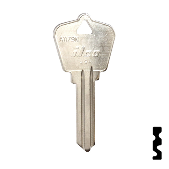 Uncut Key Blank | Arrow | A1179N Residential-Commercial Key Ilco
