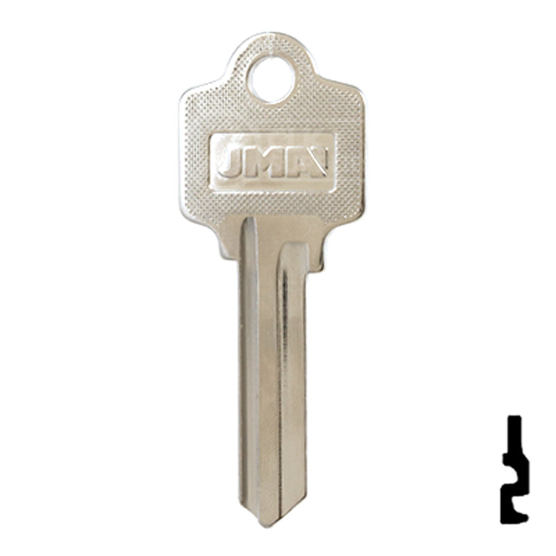 Uncut Key Blank | Arrow | AR3-NP, 6-Pin Residential-Commercial Key JMA USA