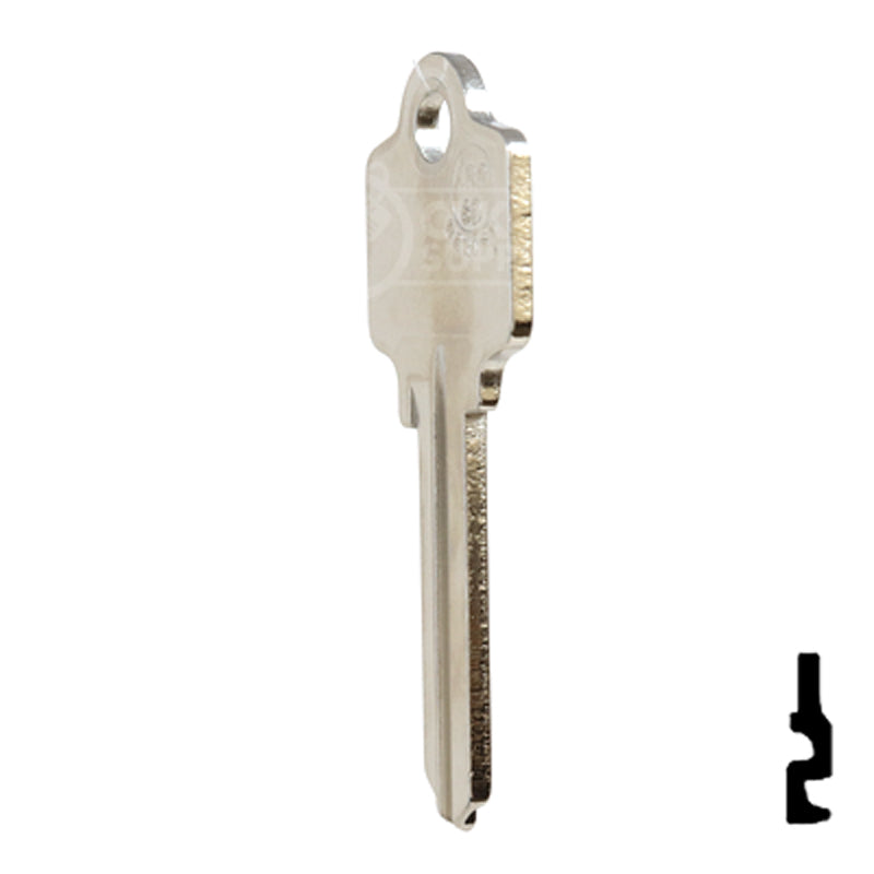 Uncut Key Blank | Arrow | AR3-NP, 6-Pin Residential-Commercial Key JMA USA