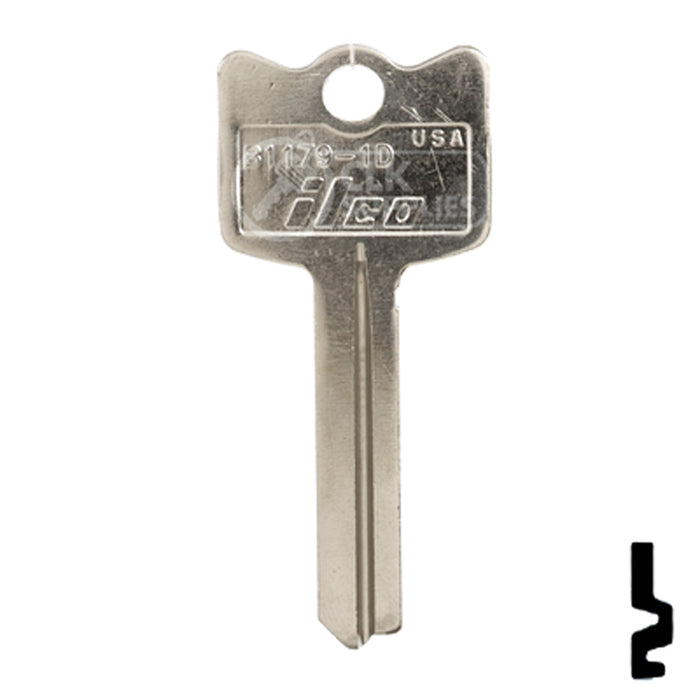 Uncut Key Blank | Arrow | B1179-1D Residential-Commercial Key Ilco