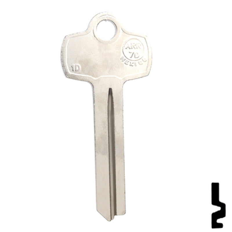 Uncut Key Blank | Arrow | C1D, B11791D, ARR-7D Residential-Commercial Key JMA USA