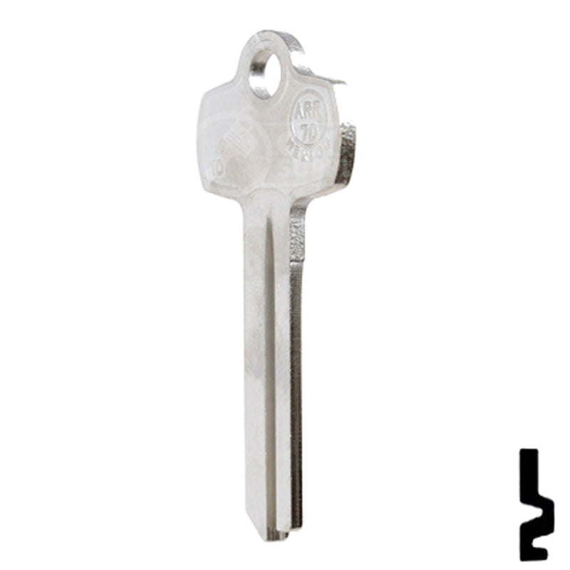 Uncut Key Blank | Arrow | C1D, B11791D, ARR-7D Residential-Commercial Key JMA USA