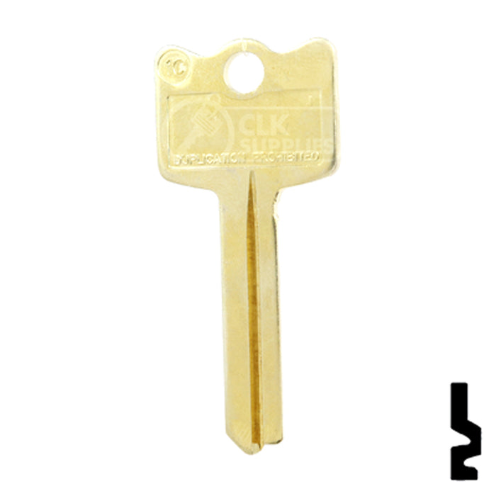 Uncut Key Blank | Arrow | CH1C Residential-Commercial Key Ilco