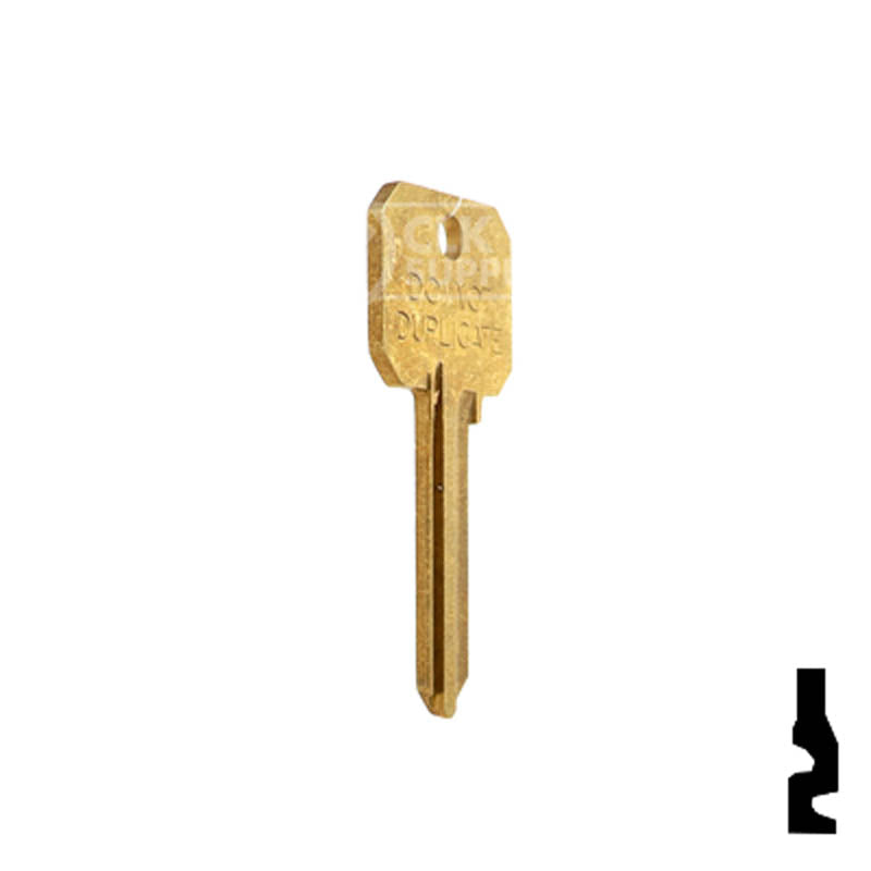 Uncut Key Blank | Arrow Keyway | DND-AR4-BR Residential-Commercial Key Ilco