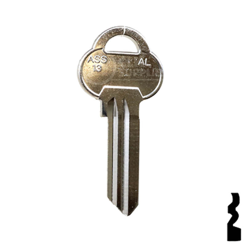 Uncut Key Blank | ASSA | AS15 Residential-Commercial Key Ilco