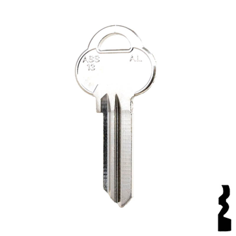 Uncut Key Blank | ASSA | AS15 Residential-Commercial Key Ilco