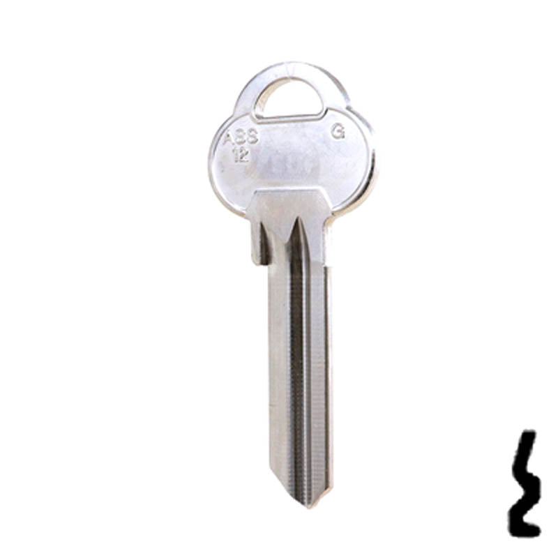 Uncut Key Blank | ASSA | ASS12 Residential-Commercial Key Ilco