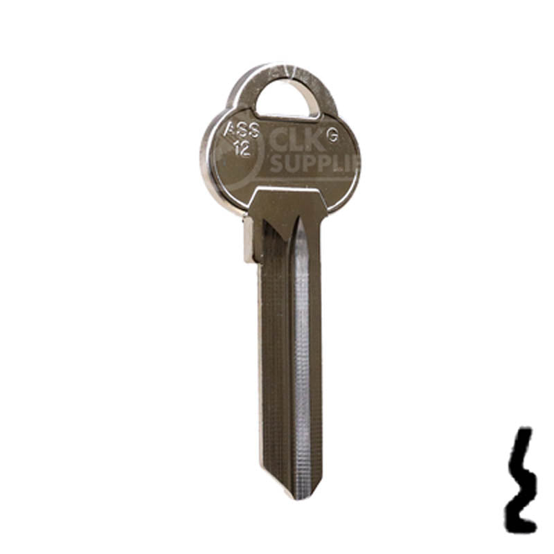 Uncut Key Blank | ASSA | ASS12 Residential-Commercial Key Ilco