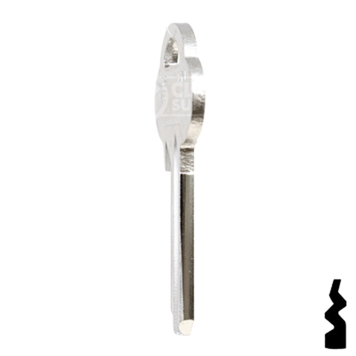 Uncut Key Blank | ASSA | ASS17R, AS8 Residential-Commercial Key Ilco