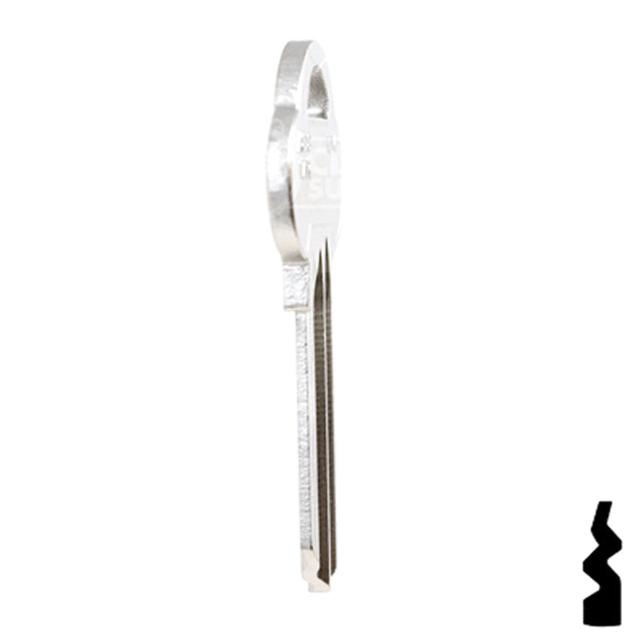 Uncut Key Blank | ASSA | ASS17R, AS8 Residential-Commercial Key Ilco