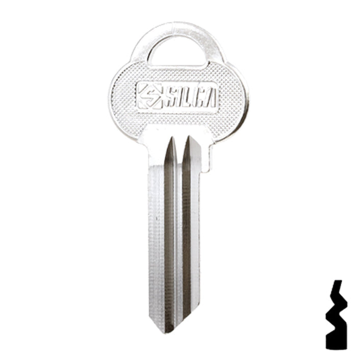 Uncut Key Blank | ASSA | ASS17R, AS8 Residential-Commercial Key Ilco