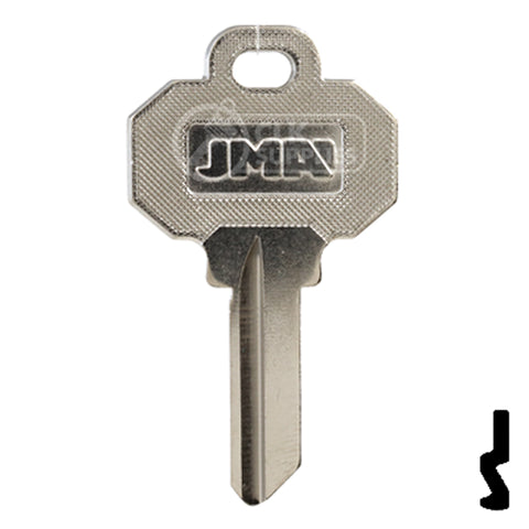 Uncut Key Blank | Baldwin | BW2-NP, 1510, BAL-2 Residential-Commercial Key JMA USA