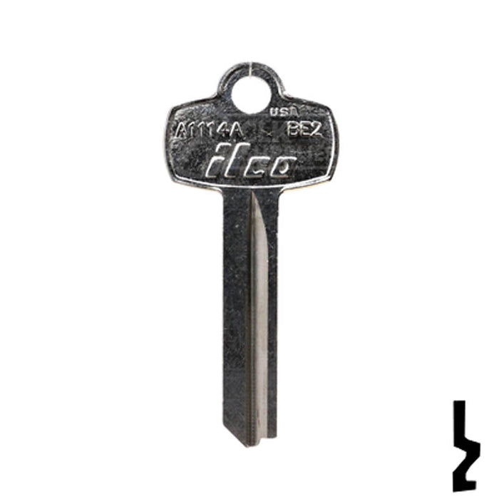 Uncut Key Blank | Best | A1114A, BE2 Residential-Commercial Key Ilco