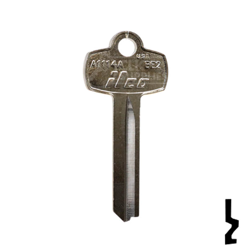 Uncut Key Blank | Best | A1114A, BE2 Residential-Commercial Key Ilco