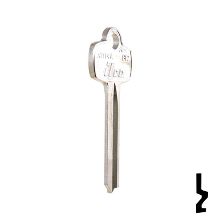 Uncut Key Blank | Best | A1114A, BE2 Residential-Commercial Key Ilco