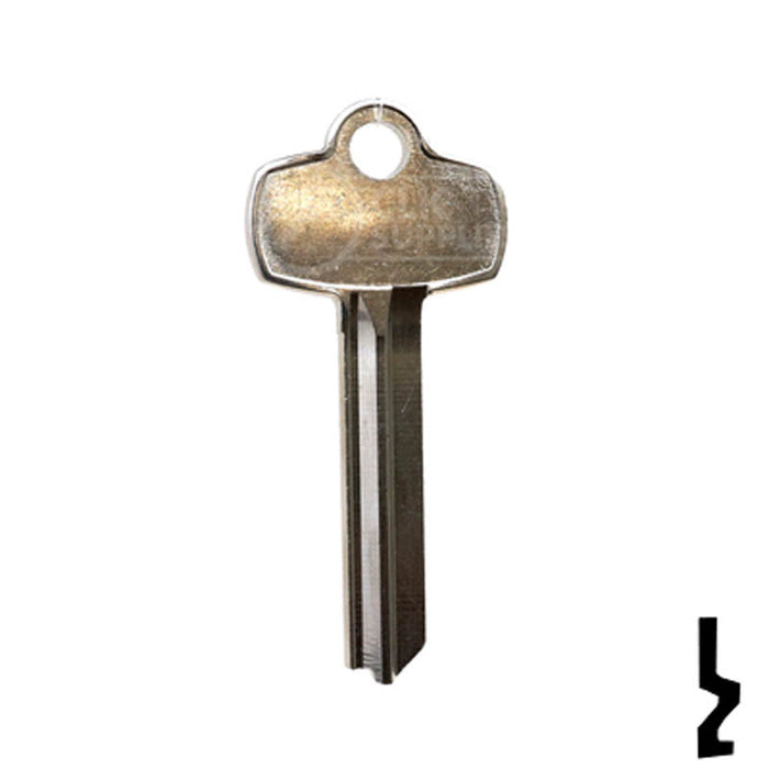 Uncut Key Blank | Best | A1114A, BE2 Residential-Commercial Key Ilco