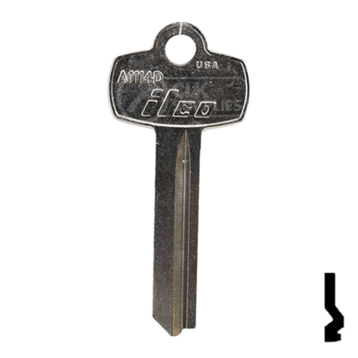 Uncut Key Blank | Best | A1114D Residential-Commercial Key Ilco